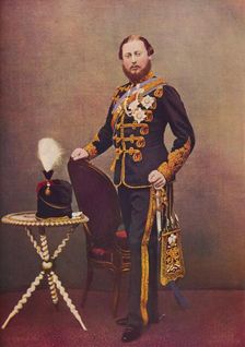The Prince of Wales as Colonel of the 10th Hussars, c1865 (1910). Creator: Unknown