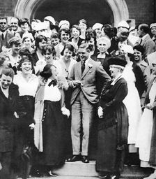 The Prince of Wales at the Ontario Agricultural College, Canada, 1919