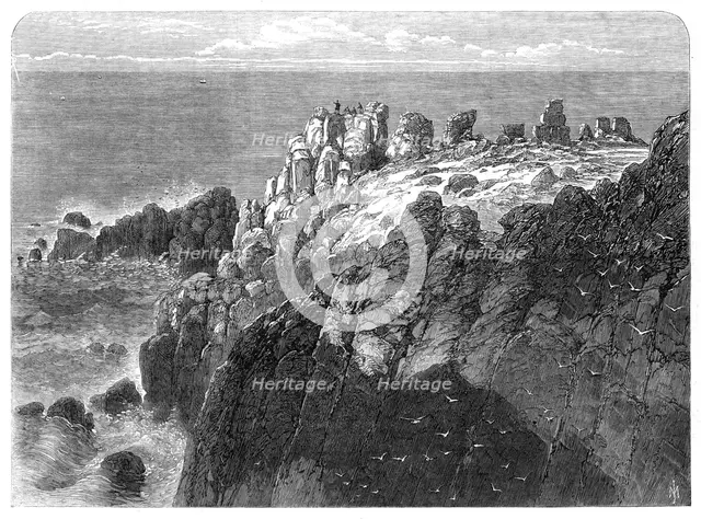 The Prince of Wales at The Land's End, Cornwall, 1865. Creator: Unknown.