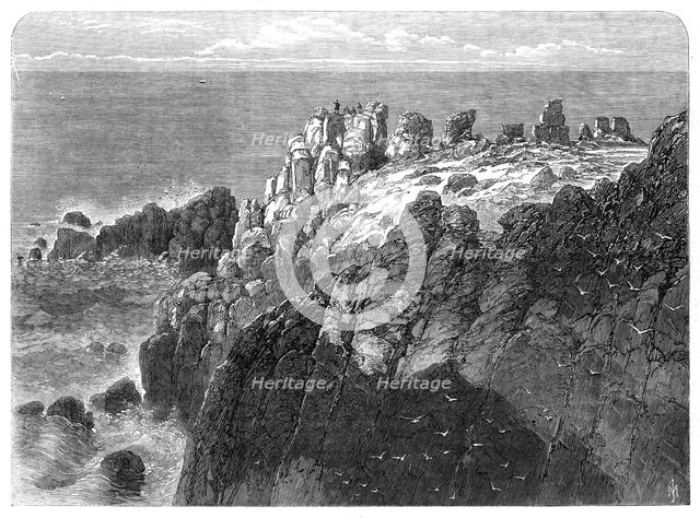 The Prince of Wales at The Land's End, Cornwall, 1865. Creator: Unknown.