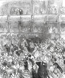 The Prince of Wales at Home: Reception at the Royal Italian Opera on Thursday night, 1876. Creator: C.R.