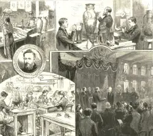 The Prince of Wales at Messrs. Doulton's Pottery Works, Lambeth 1886. Creator: Unknown