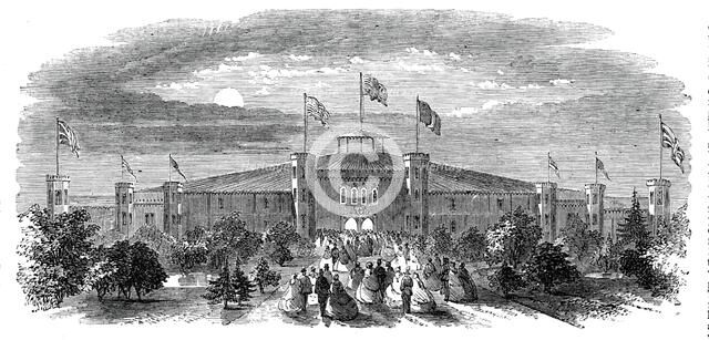 The Prince of Wales at Montreal - The Ball-Pavilion, 1860. Creator: Unknown.