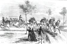 The Prince of Wales at Seville: Driving a Spanish "Turn-Out"...1876. Creator: L.B.