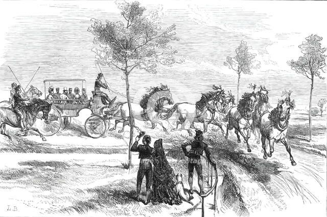 The Prince of Wales at Seville: Driving a Spanish "Turn-Out"...1876. Creator: L.B..