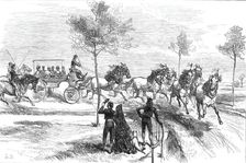 The Prince of Wales at Seville: Driving a Spanish "Turn-Out"...1876. Creator: L.B.