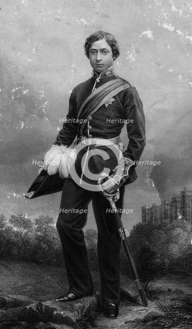The Prince of Wales, c1851.Artist: DJ Pound