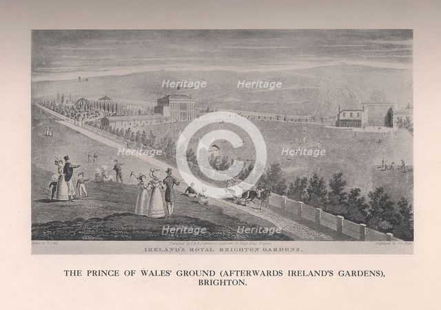 The Prince of Wales Ground (afterwards Ireland's Gardens), Brighton, Sussex, 19th century (1912). Artist: George Hunt.