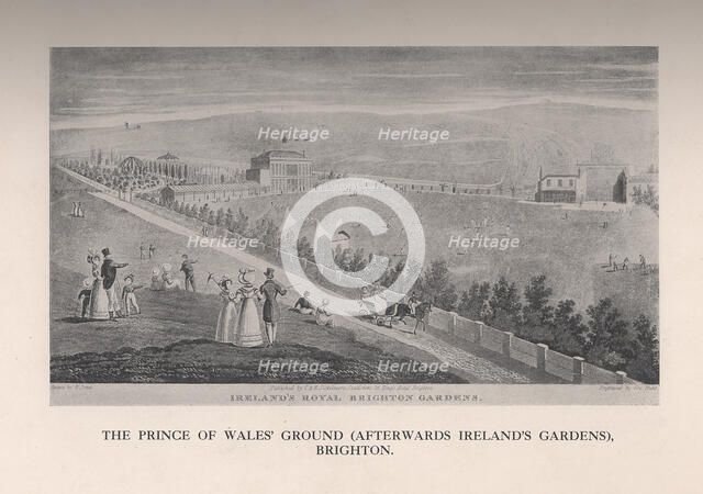 The Prince of Wales Ground (afterwards Ireland's Gardens), Brighton, Sussex, 19th century (1912). Artist: George Hunt.