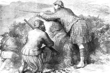 The Prince of Wales grouse-shooting in the Highlands, 1881. Creator: Unknown