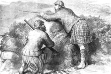 The Prince of Wales grouse-shooting in the Highlands, 1881. Creator: Unknown