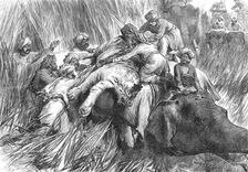The Prince of Wales in the Terai: "Padding" a Tiger"...1876. Creator: Unknown