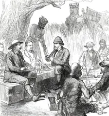 The Prince of Wales in the Terai: Tiffin in the Jungle...1876. Creator: C.R.