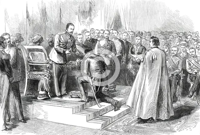 The Prince of Wales in India: Chapter of the Star of India at Allahabad...1876. Creator: Unknown.