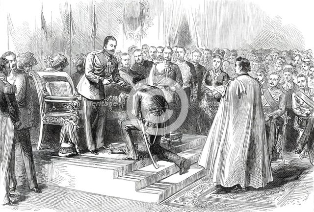 The Prince of Wales in India: Chapter of the Star of India at Allahabad...1876. Creator: Unknown.