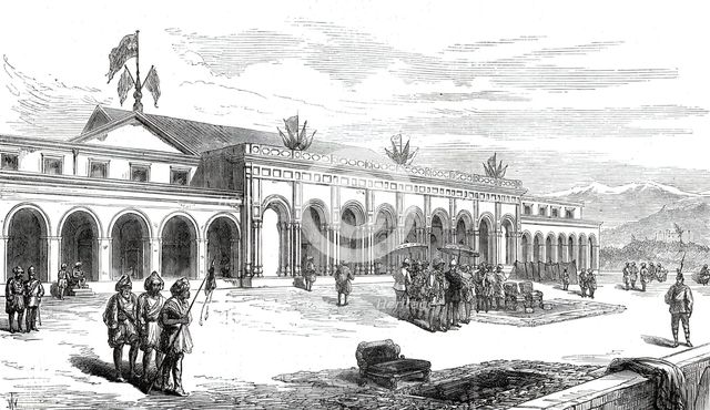 The Prince of Wales in India: palace built in two months by the Maharajah of Cashmere...1876. Creator: Unknown.