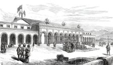 The Prince of Wales in India: palace built in two months by the Maharajah of Cashmere...1876. Creator: Unknown