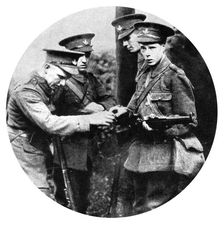 The Prince of Wales loading a rifle in the Grenadiers, First World War, 1914