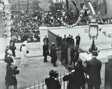 The Prince of Wales officially opening the Rotherhithe Tunnel, Bermondsey, London, 1908