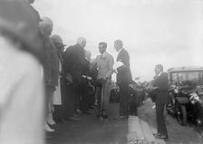 The Prince of Wales on a tour of the Isle of Wight, 1926. Creator: Kirk & Sons of Cowes