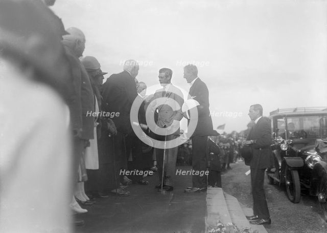 The Prince of Wales on a tour of the Isle of Wight, 1926. Creator: Kirk & Sons of Cowes.