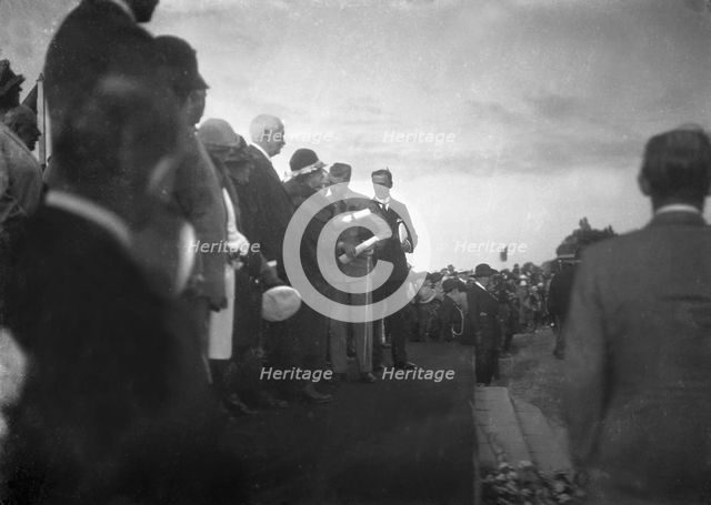 The Prince of Wales on a tour of the Isle of Wight, 1926. Creator: Kirk & Sons of Cowes.