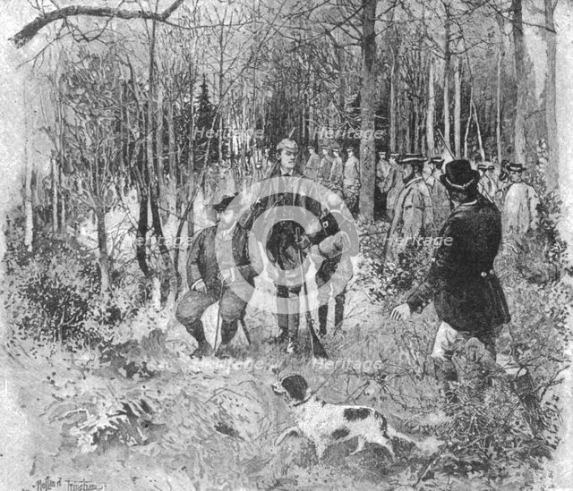 'The Prince of Wales Pheasant-Shooting at Sandringham', 1893, (1901). Creator: Unknown.