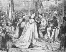 The Prince of Wales presiding at a Grand Chapter of the Star of India at Calcutta, 1875 (1908)