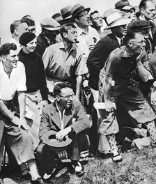 The Prince of Wales smokes a pipe at the Open Golf Championship, St Andrews, c1930s