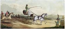 The Prince Regent driving Mrs Q on the road to Brighton, late 18th or early 19th century (1890)