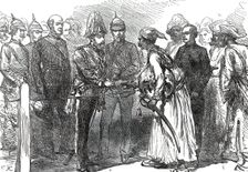 The Prince's Levee at Bombay: Receiving the Maharana of Oudeypore, 1876. Creator: Unknown