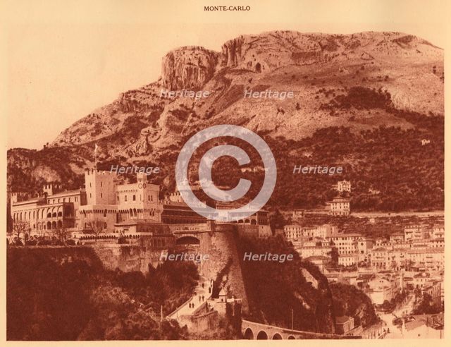 'The Prince's Palace and la Condamine, Monte Carlo', 1930. Creator: Unknown.