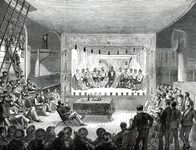The Prince's Voyage Home from India: life on board the Serapis: an Evening Entertainment...1876. Creator: Unknown.