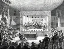 The Prince's Voyage Home from India: life on board the Serapis: an Evening Entertainment...1876. Creator: Unknown