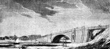 The Princes Bridge, City of Melbourne, Port Phillip 1854. Creator: Unknown