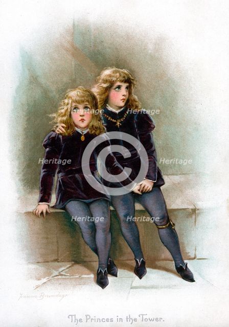 'The Princes in the Tower', 1897.Artist: Frances Brundage