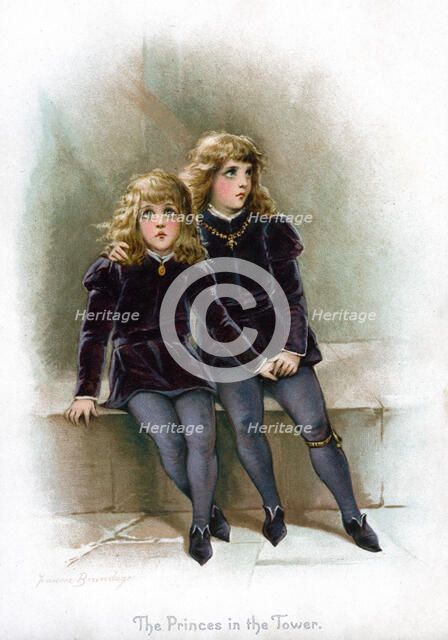 'The Princes in the Tower', 1897.Artist: Frances Brundage