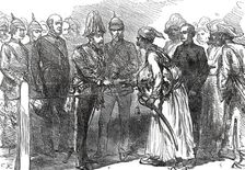 The Prince's Levee at Bombay: Receiving the Maharana of Oudeypore, 1876. Creator: Unknown