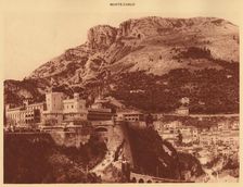 The Prince's Palace and la Condamine, Monte Carlo 1930. Creator: Unknown