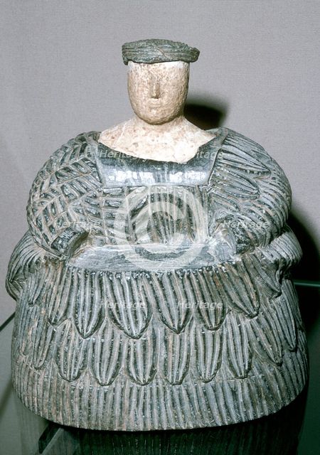 The Princess of Bactria wearing a Kaukenes dress, Bactrian, Late 3rd millenium. Artist: Unknown