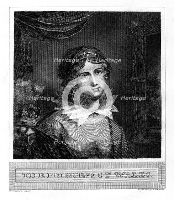The Princess of Wales, 19th century.Artist: Edwards