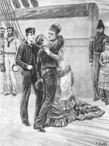 The Princess of Wales Welcoming her Sailor Sons on their Return... May 3, 1880 (1901). Creator: Unknown