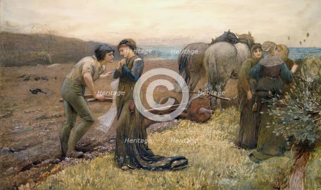 The Princess and the Ploughboy, c1874. Creator: George John Pinwell.