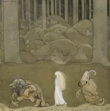 The Princess and the Trolls, 1913. Creator: John Bauer
