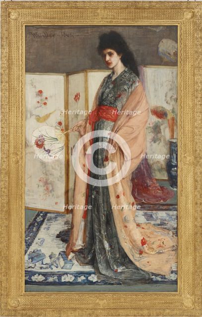 The Princess from the Land of Porcelain (La Princesse du pays de la porcelaine), 1863-1865. Creator: James Abbott McNeill Whistler.
