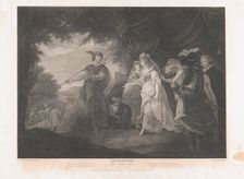 The Princess, Rosaline, etc. (Shakespeare, Love's Labour's..., first published 1793; reissued 1852. Creator: Thomas Ryder