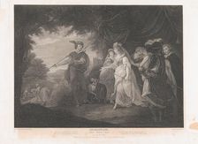 The Princess, Rosaline, etc. (Shakespeare, Love's Labour's..., first published 1793; reissued 1852. Creator: Thomas Ryder