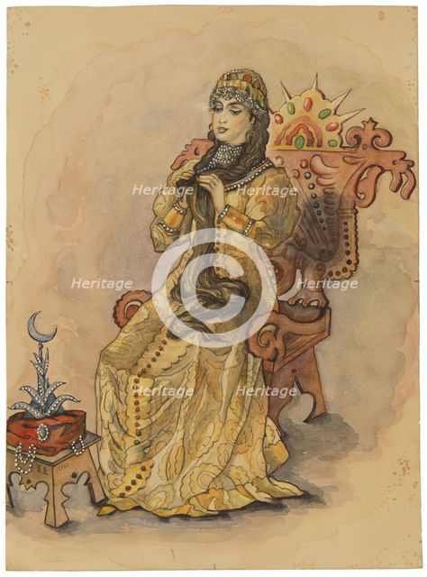 The Princess Who Never Smiled (Nesmeyana), 1896. Artist: Vasnetsov, Viktor Mikhaylovich (1848-1926)