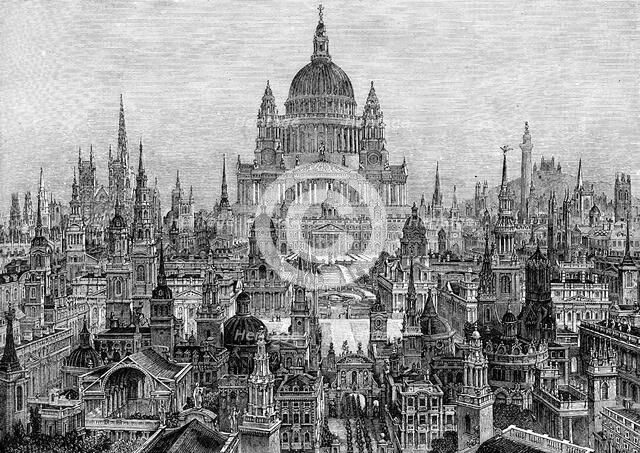 'The Principal Works of Sir Christopher Wren', 1882. Artist: Unknown