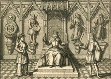 The Principal Idols of the Saxons, worship'd in Britain late 16th-early 17th century? Creator: Unknown